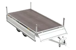 Remolque de 2 Ejes 304 x 153 cm UNITRAILER SOLID 300/2 | PTAC 750 kg - Image 2
